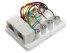 Евророзетка телефонная настенная 2 порта RJ-12 (6P4C) SINELLS SNL-64122