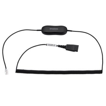 Jabra Smart Cord GN 1200, QD на RJ10, (88011-99) шнур витой